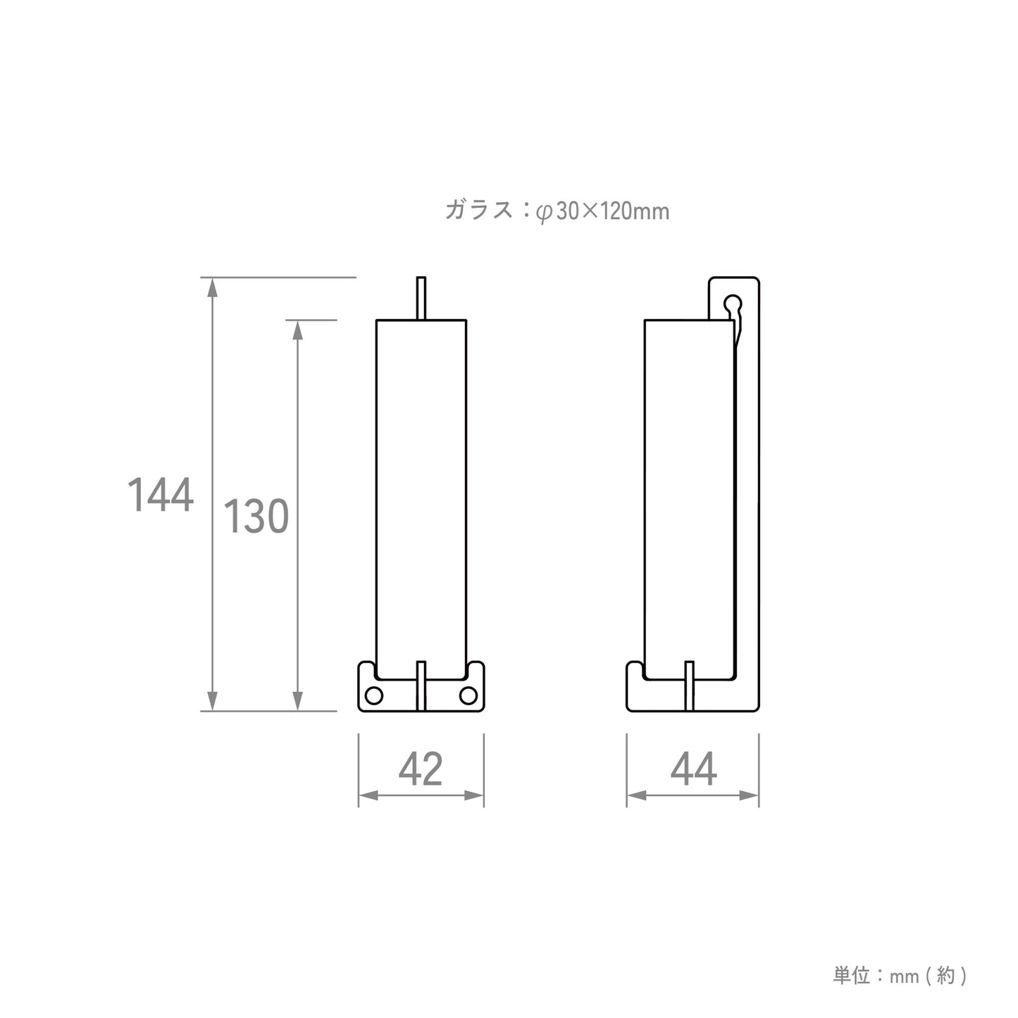 Flower vase link Mirror finish