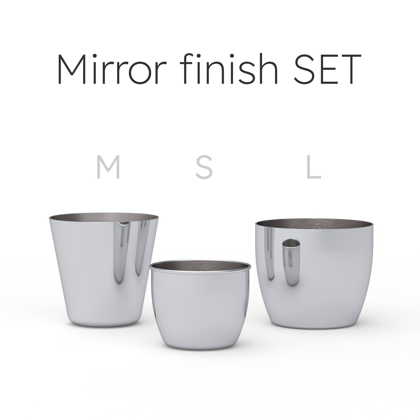 プランターカバーミラー仕上3点セット